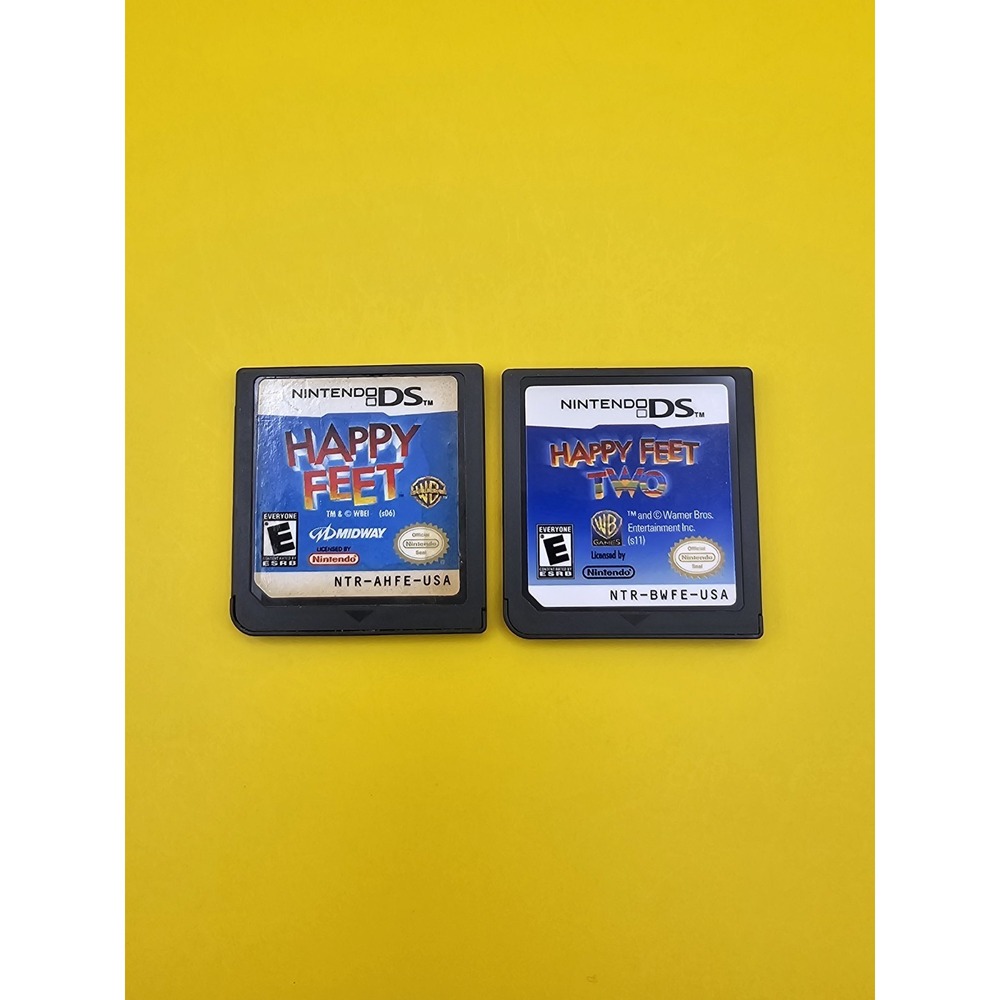 Happy Feet Two (Nintendo DS, 2011) - CIB With Manual & Happy Feet One Loose Game - Picture 2 of 5